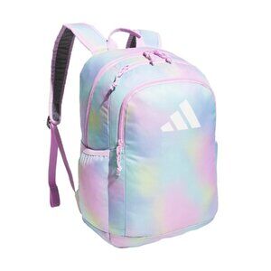 Adidas 16" Tech-Ready Pastel Tie-Dye Backpack w/ Laptop Sleeve School Travel Bag
